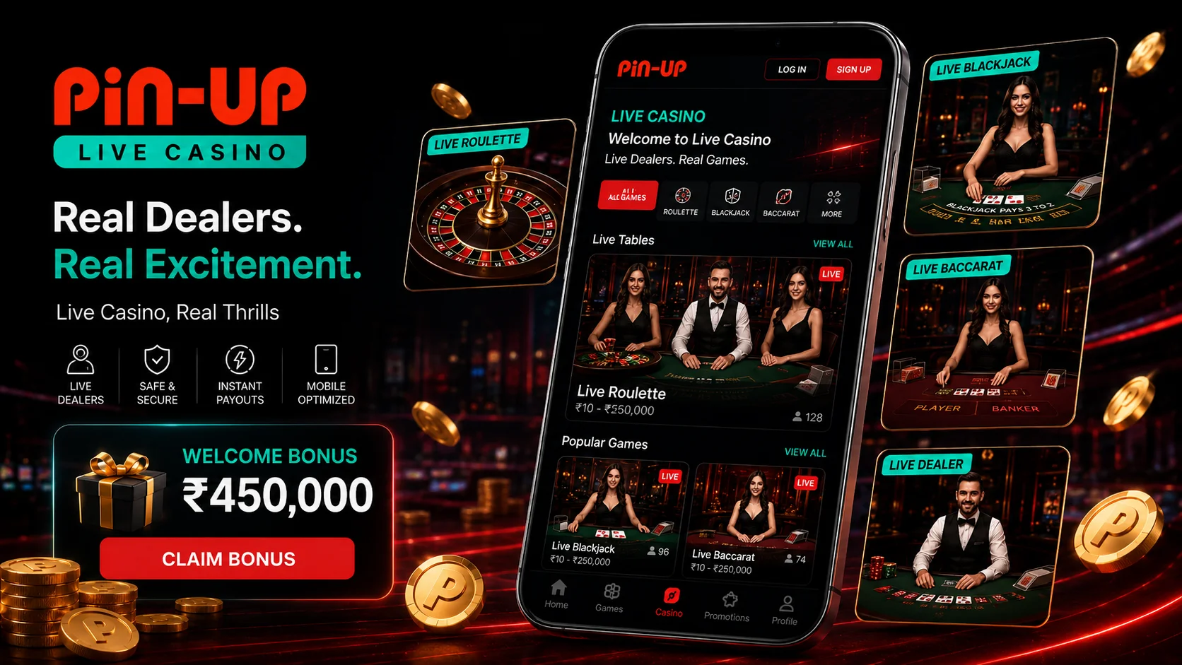Pin-Up India casino live games