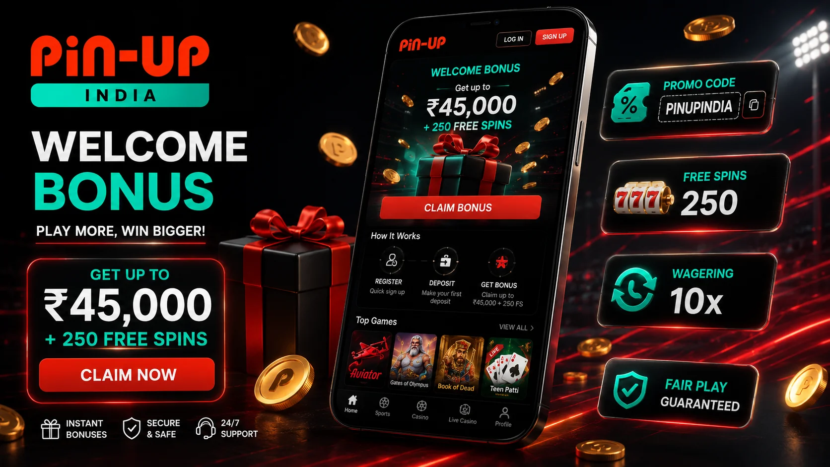 Pin-Up India home bonus guide
