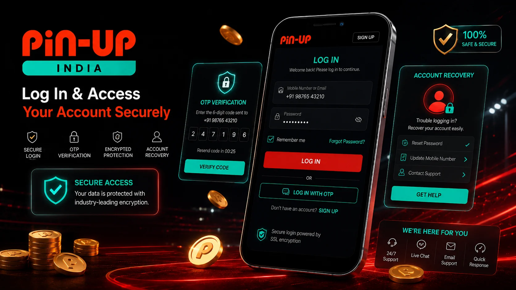 Pin-Up India register login otp